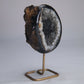 Agate Geode Druzy on Stand 237g - Luna Panther