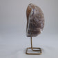 Agate Geode Druzy on Stand 244g - Luna Panther