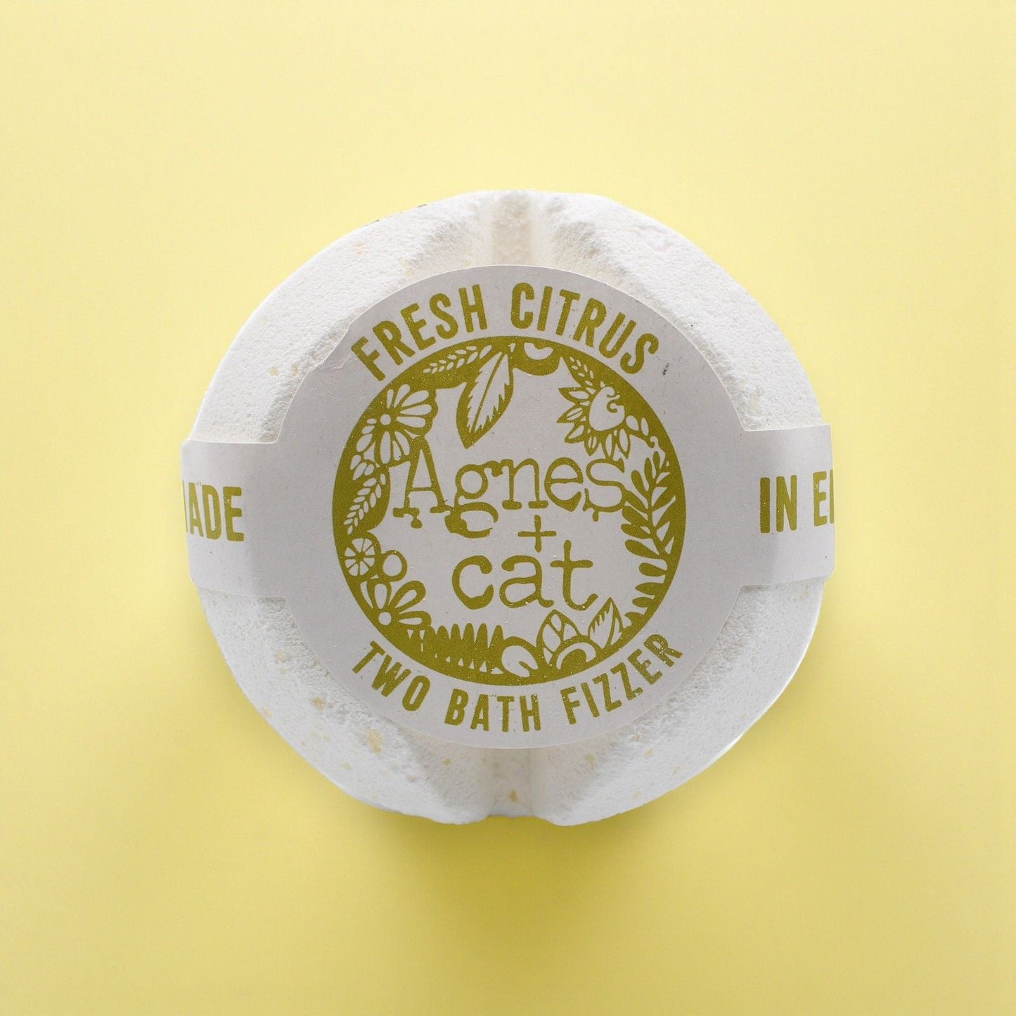 Agnes + Cat Bath Fizzer - Fresh Citrus - Luna Panther
