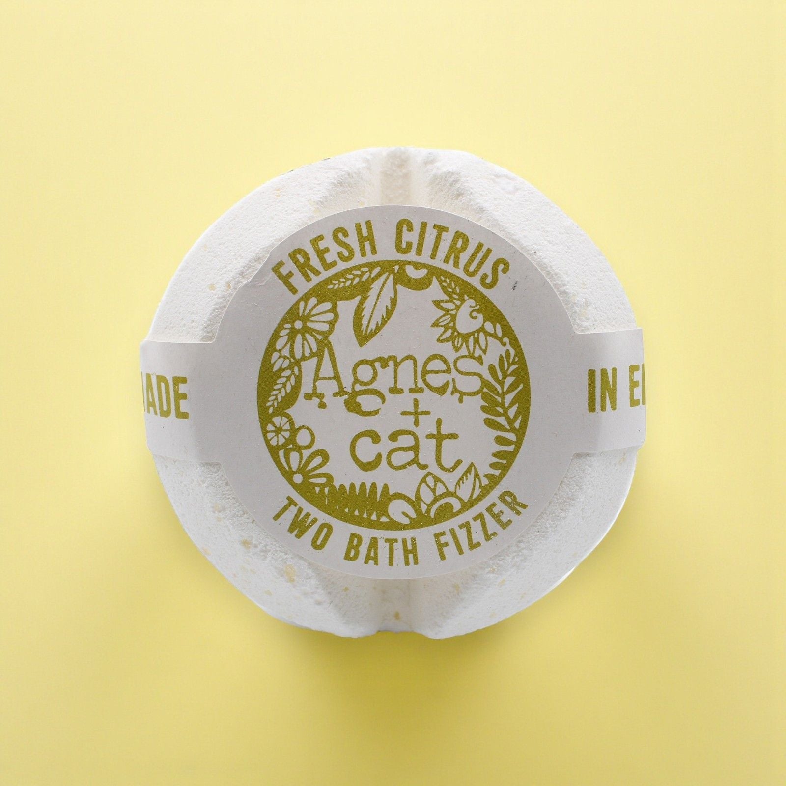 Agnes + Cat Bath Fizzer - Fresh Citrus - Luna Panther