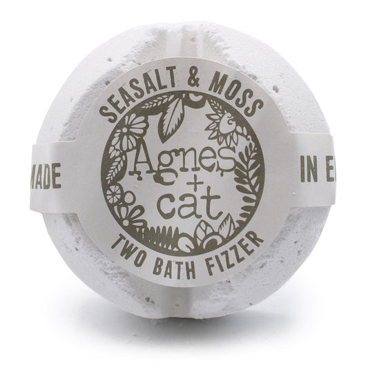 Agnes + Cat Bath Fizzer - Sea Salt and Moss - Luna Panther