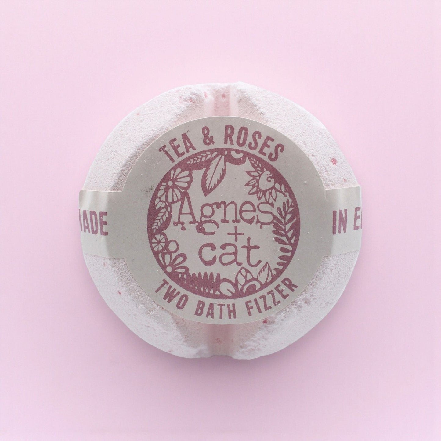 Agnes + Cat Bath Fizzer - Tea and Roses - Luna Panther