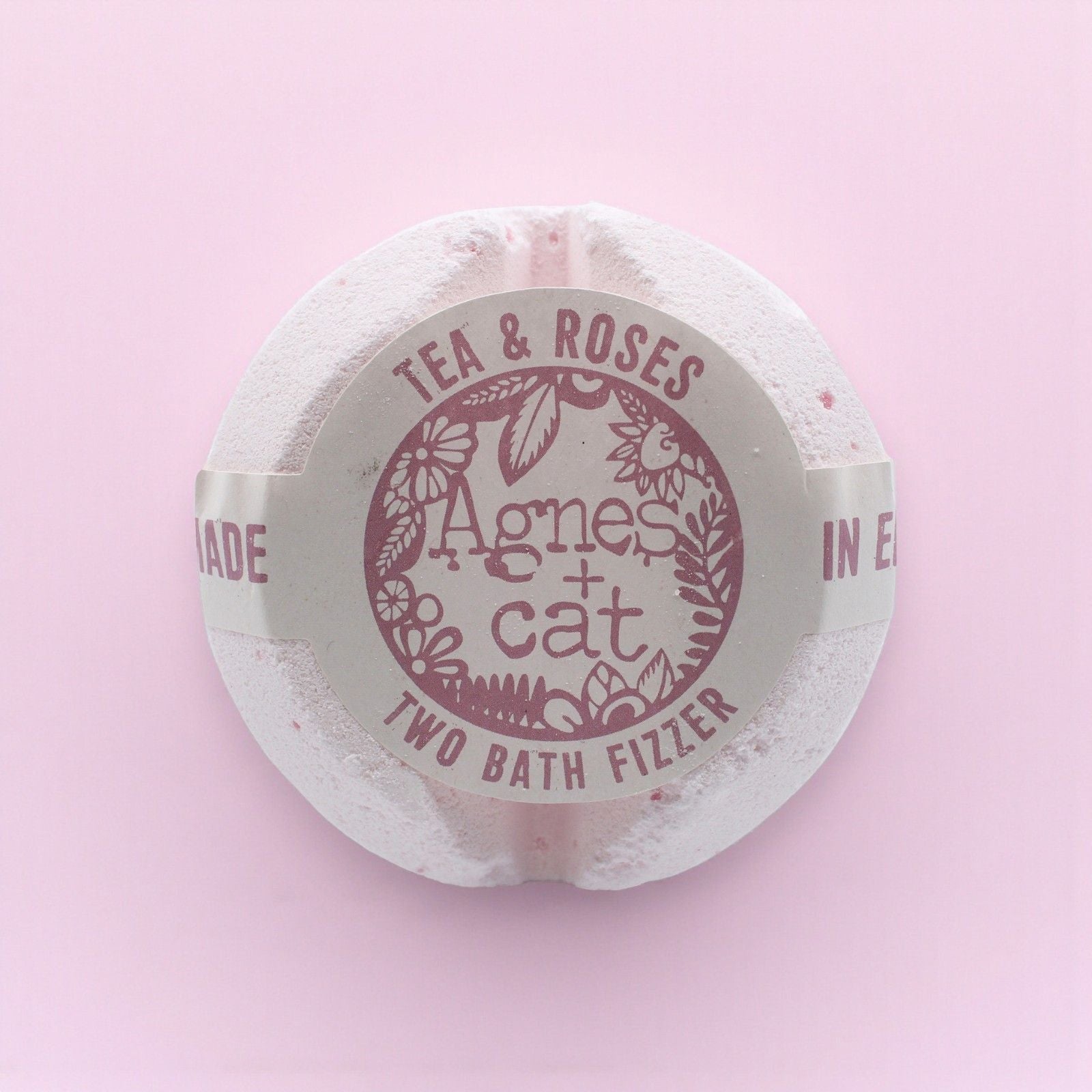 Agnes + Cat Bath Fizzer - Tea and Roses - Luna Panther