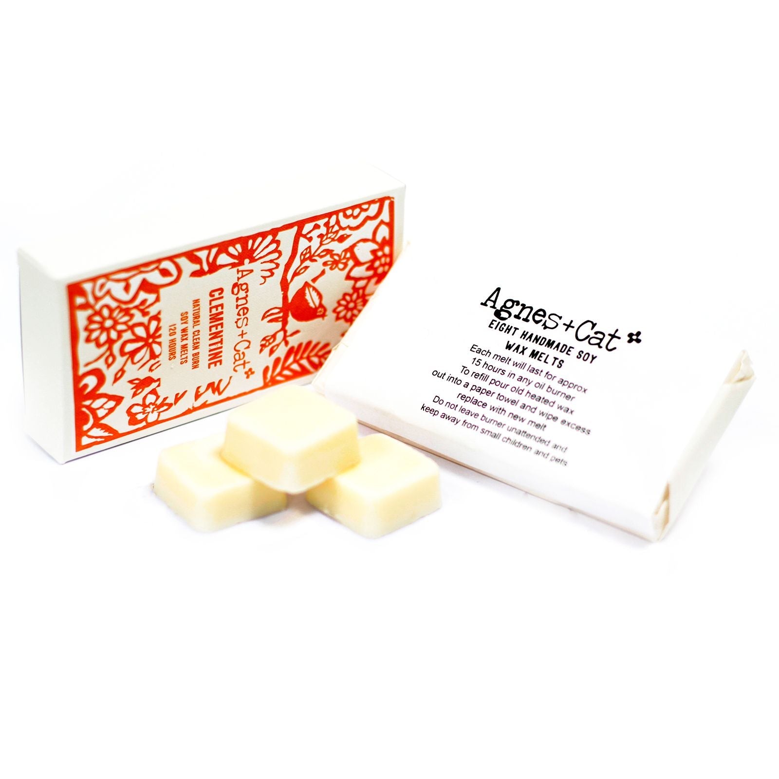 Agnes + Cat Box of 8 Wax Melts - Clementine - Luna Panther