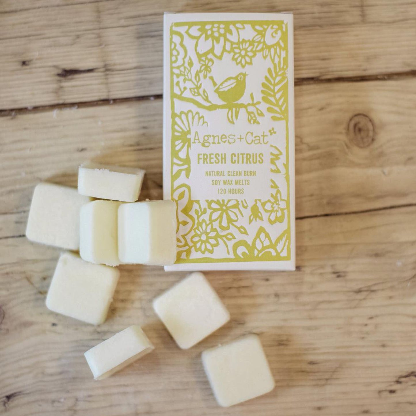 Agnes + Cat Box of 8 Wax Melts - Fresh Citrus - Luna Panther