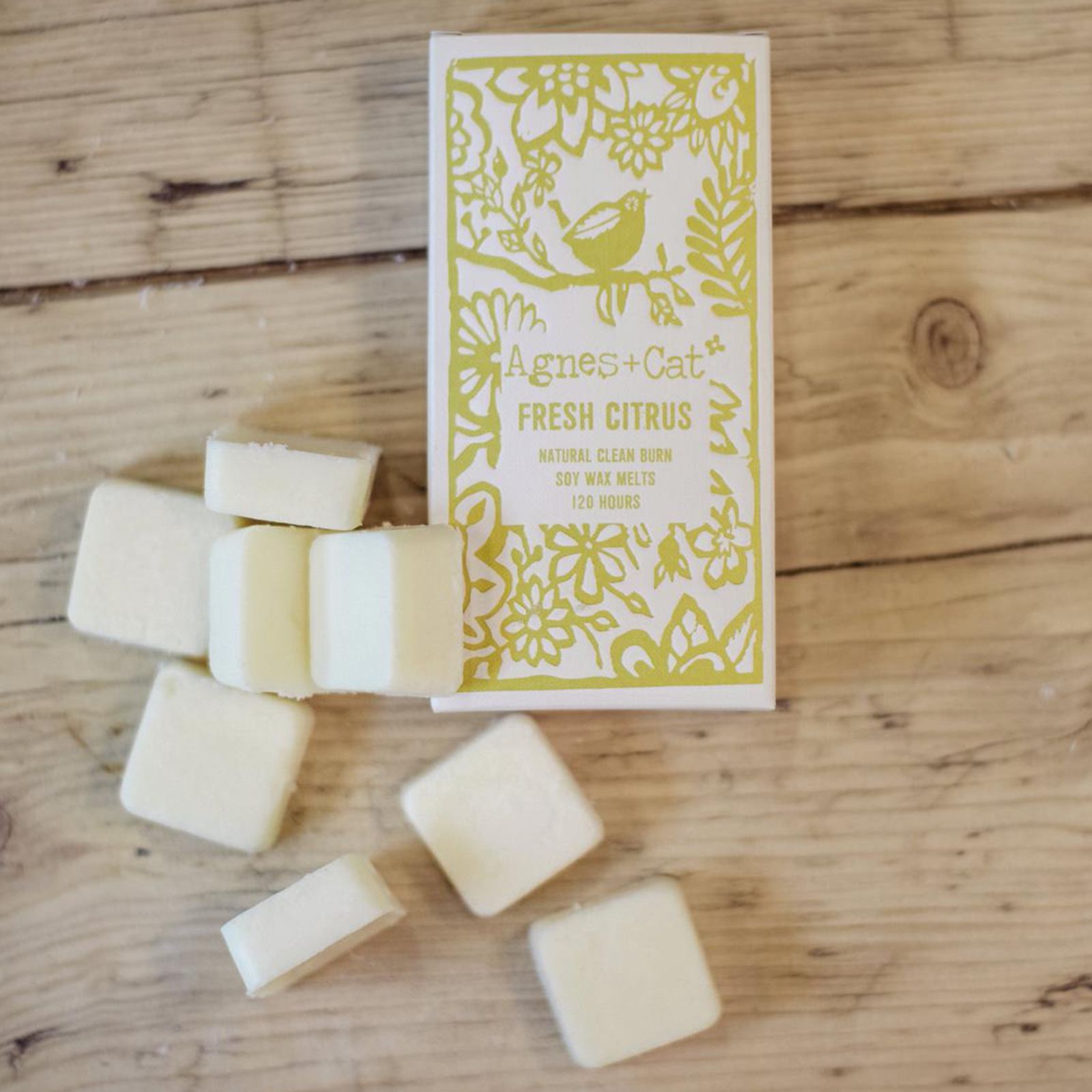 Agnes + Cat Box of 8 Wax Melts - Fresh Citrus - Luna Panther