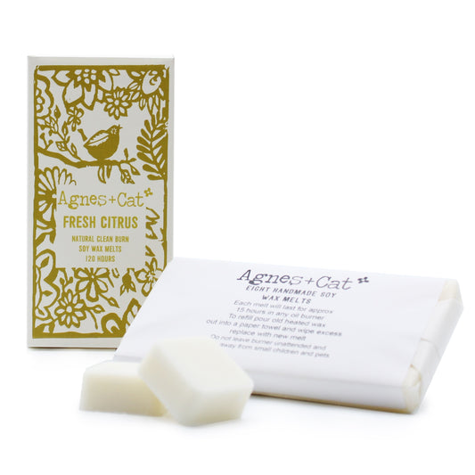 Agnes + Cat Box of 8 Wax Melts - Fresh Citrus - Luna Panther