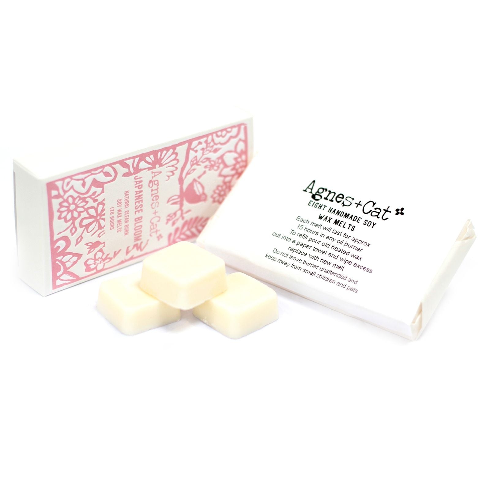 Agnes + Cat Box of 8 Wax Melts - Japanese Bloom - Luna Panther