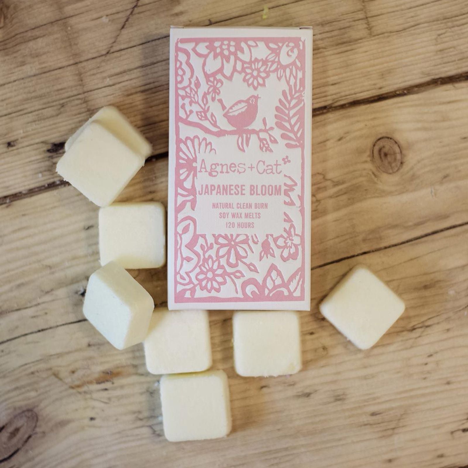Agnes + Cat Box of 8 Wax Melts - Japanese Bloom - Luna Panther
