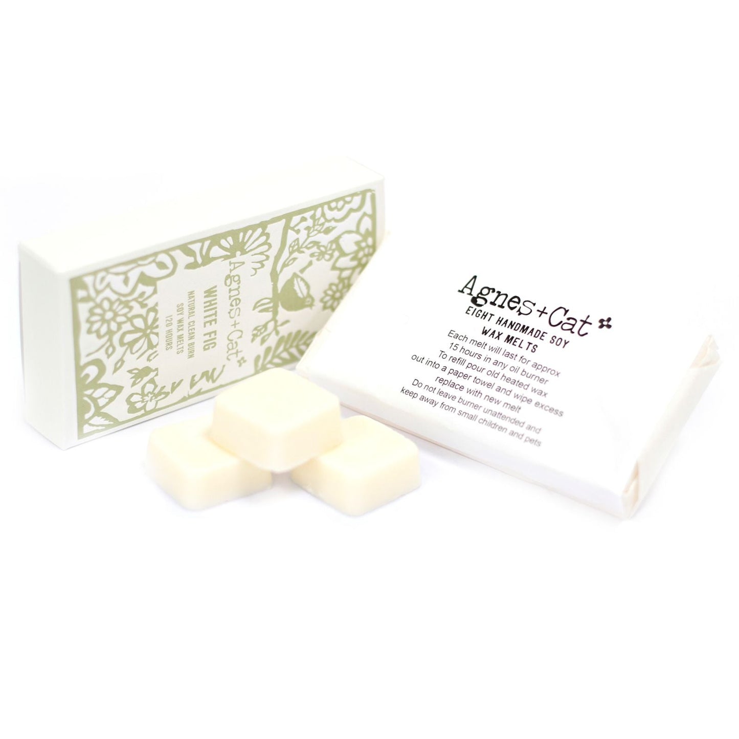 Agnes + Cat Box of 8 Wax Melts - White Fig - Luna Panther