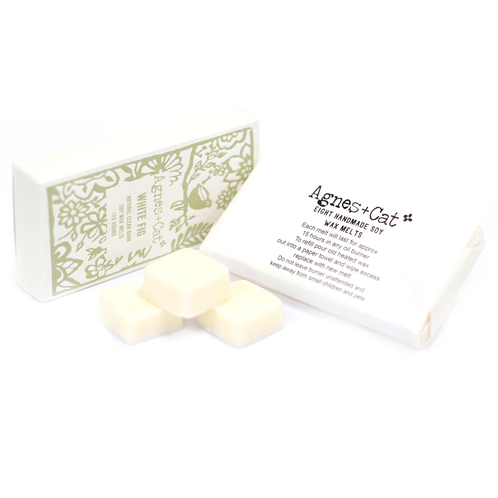 Agnes + Cat Box of 8 Wax Melts - White Fig - Luna Panther