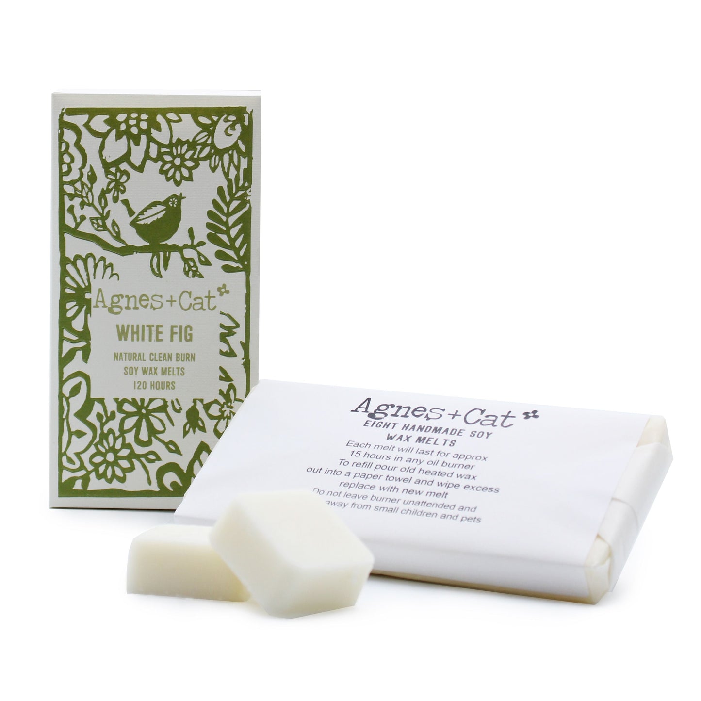 Agnes + Cat Box of 8 Wax Melts - White Fig - Luna Panther