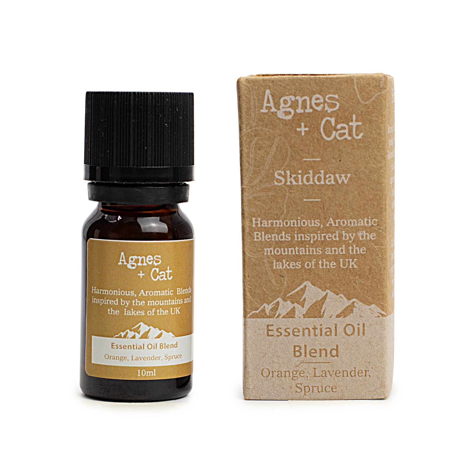 Agnes + Cat Essential Oil Blend - Skiddaw Box - Orange, Lavender & Spruce - Luna Panther
