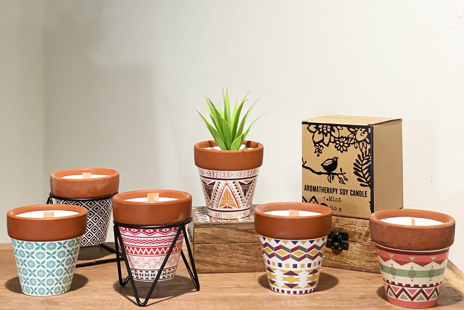 Agnes + Cat Herb Garden Candles - Rosemary - Luna Panther