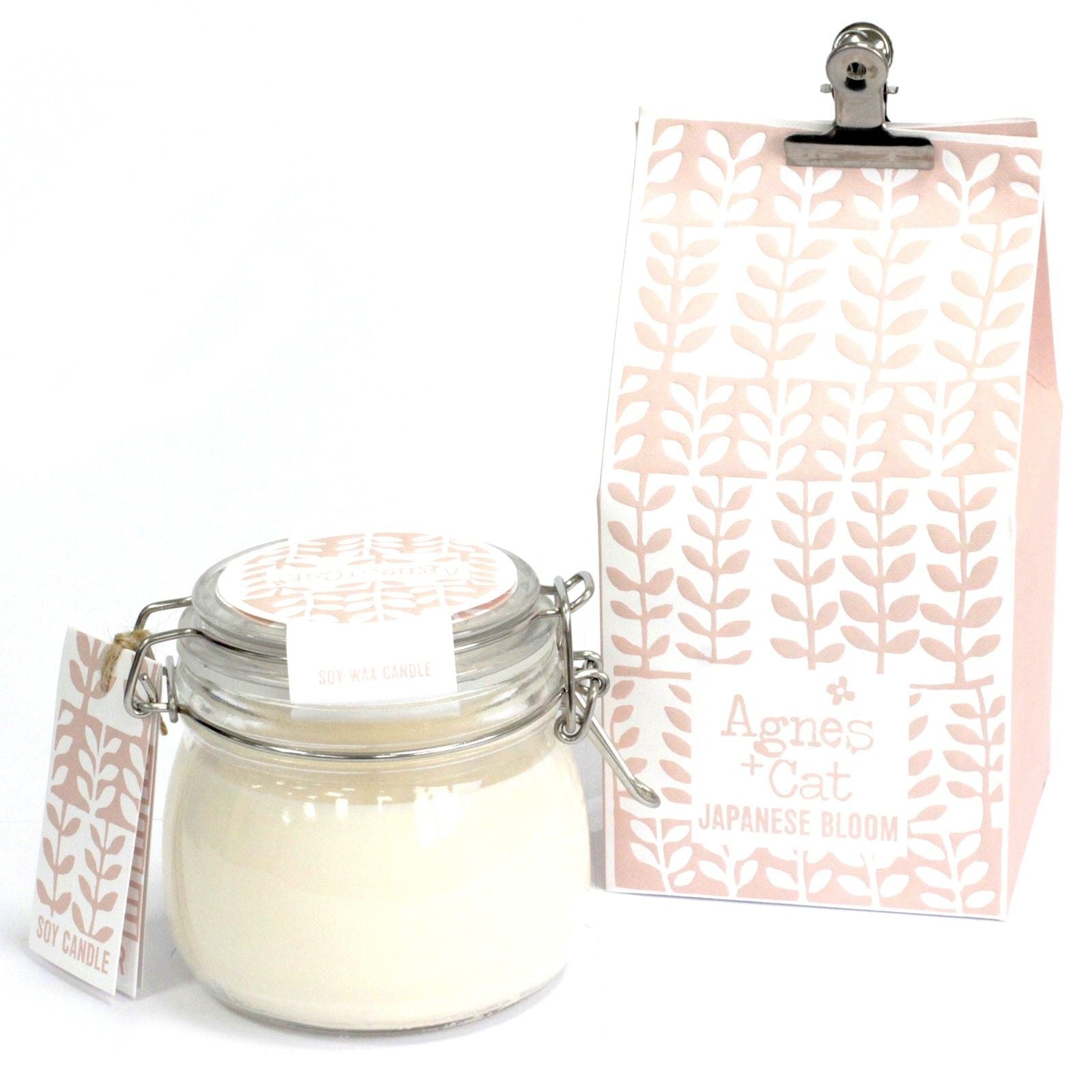 Agnes + Cat Kilner Jar Candle - Japanese Bloom - Luna Panther