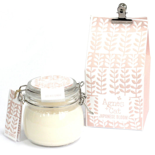 Agnes + Cat Kilner Jar Candle - Japanese Bloom - Luna Panther