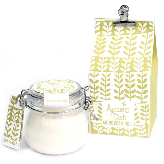Agnes + Cat Kilner Jar Candle - Moroccan Roll - Luna Panther