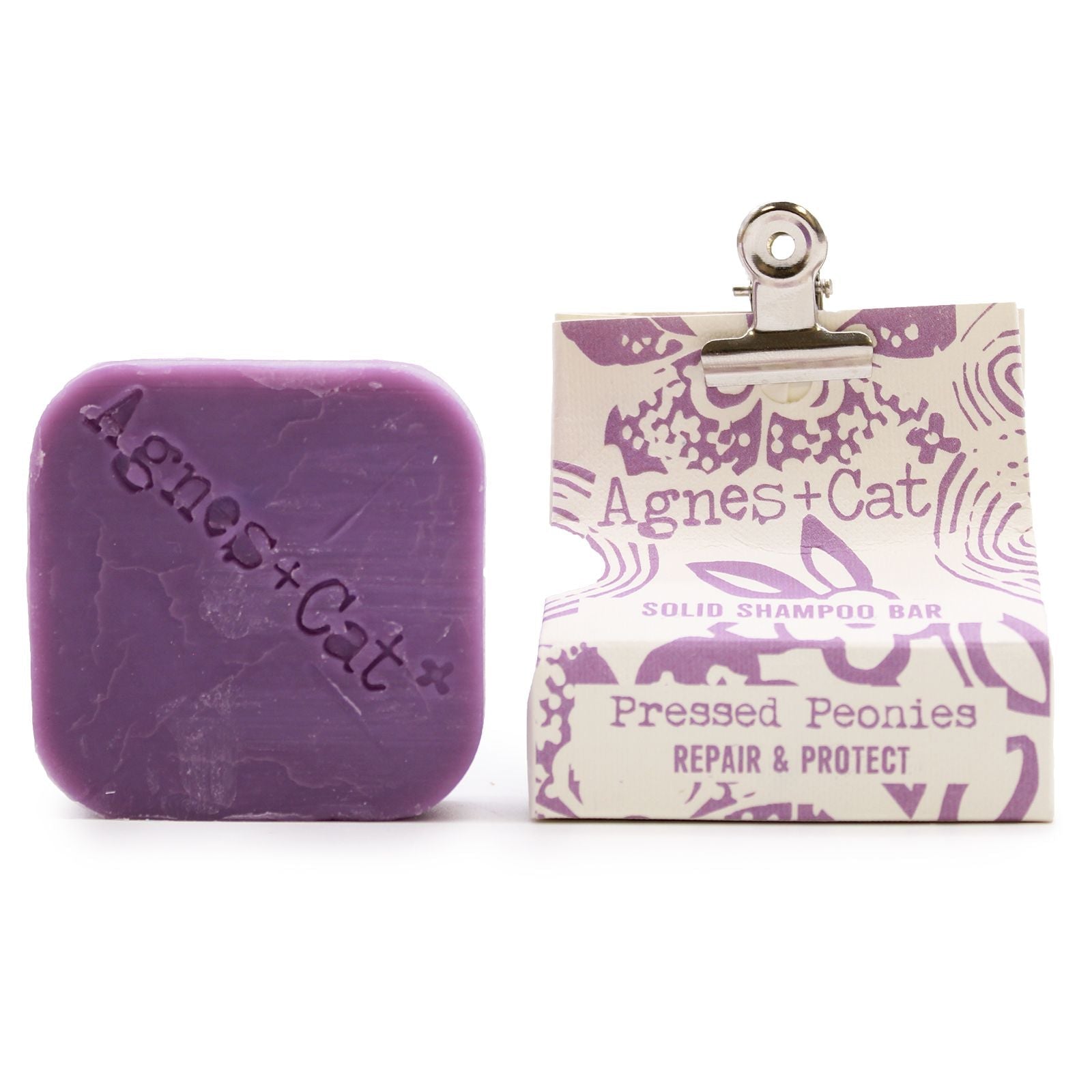 Agnes + Cat Pressed Peonies Solid Shampoo - Luna Panther