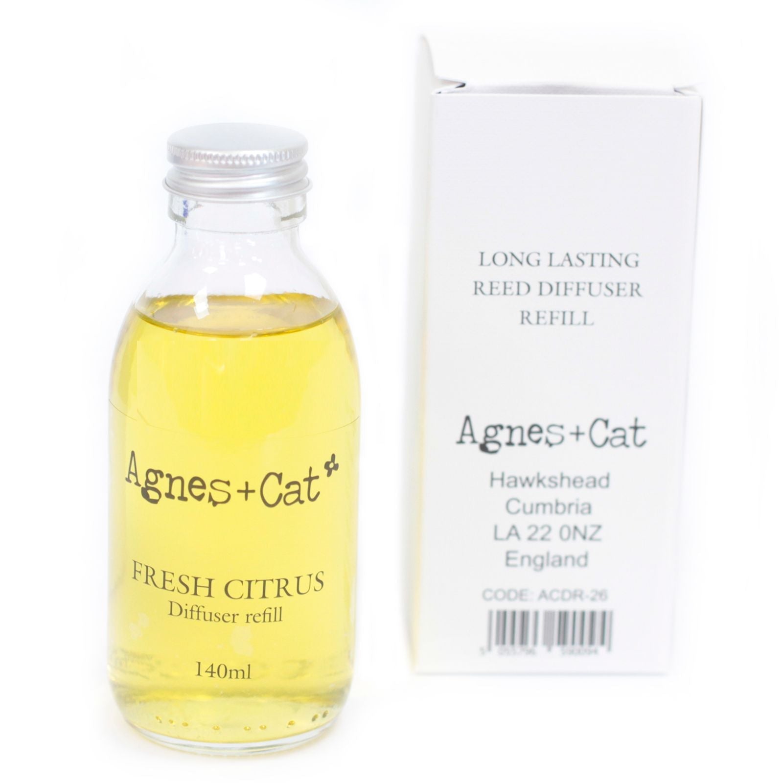 Agnes + Cat Reed Diffuser Refill - Fresh Citrus 150ml - Luna Panther