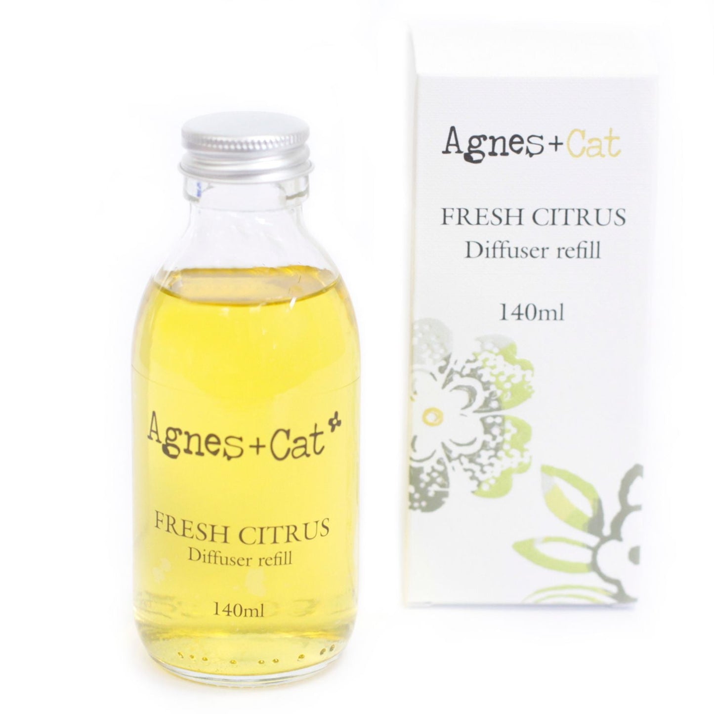 Agnes + Cat Reed Diffuser Refill - Fresh Citrus 150ml - Luna Panther