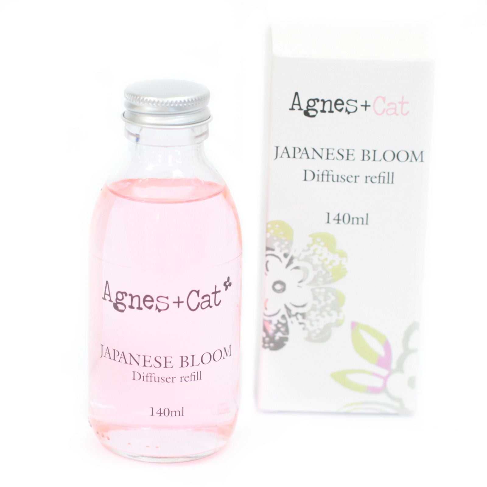Agnes + Cat Reed Diffuser Refill - Japanese Bloom 150ml - Luna Panther