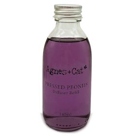 Agnes + Cat Reed Diffuser Refill - Pressed Peonies 150ml - Luna Panther