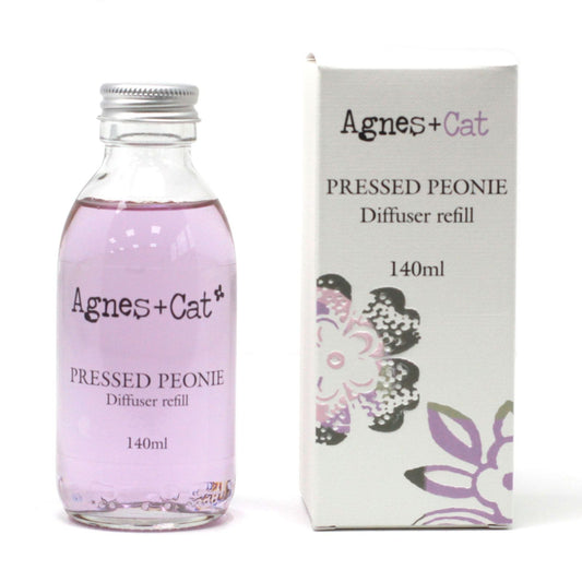 Agnes + Cat Reed Diffuser Refill - Pressed Peonies 150ml - Luna Panther
