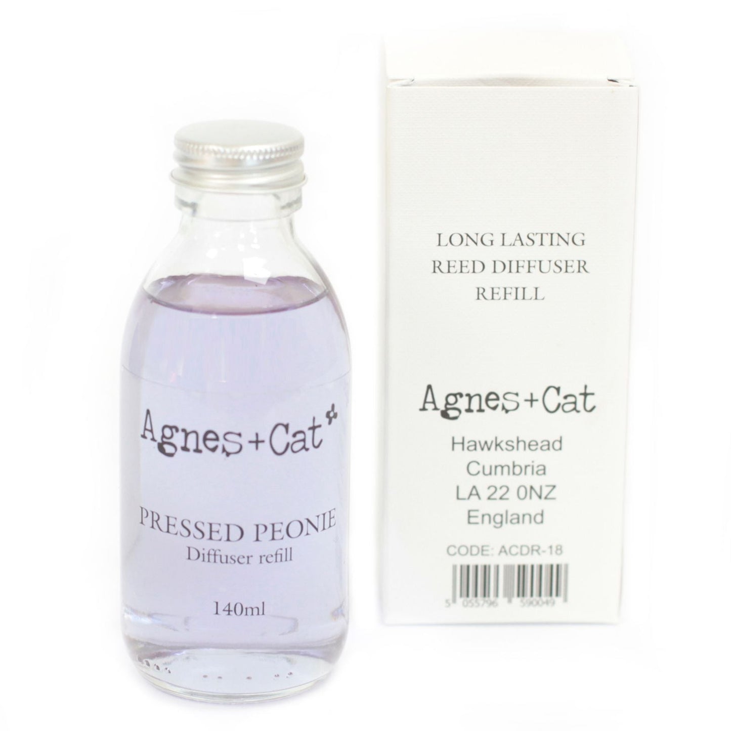 Agnes + Cat Reed Diffuser Refill - Pressed Peonies 150ml - Luna Panther