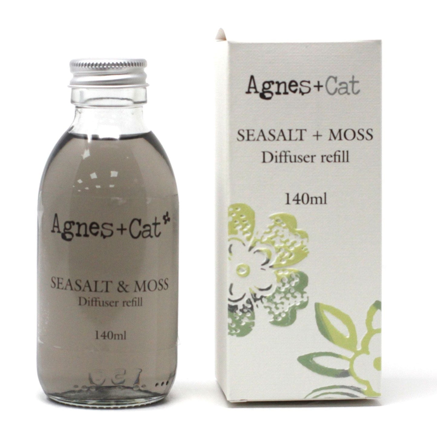 Agnes + Cat Reed Diffuser Refill - Sea Salt and Moss 150ml - Luna Panther