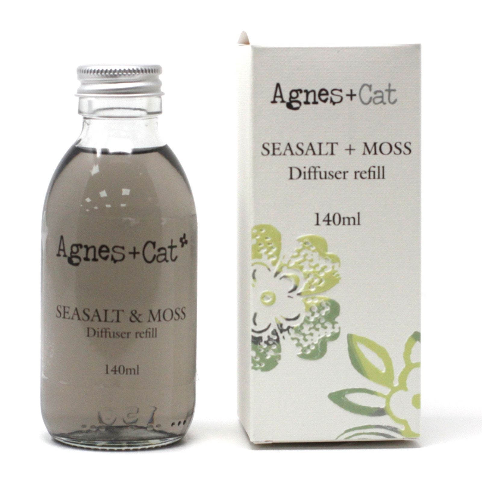 Agnes + Cat Reed Diffuser Refill - Sea Salt and Moss 150ml - Luna Panther