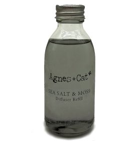 Agnes + Cat Reed Diffuser Refill - Sea Salt and Moss 150ml - Luna Panther