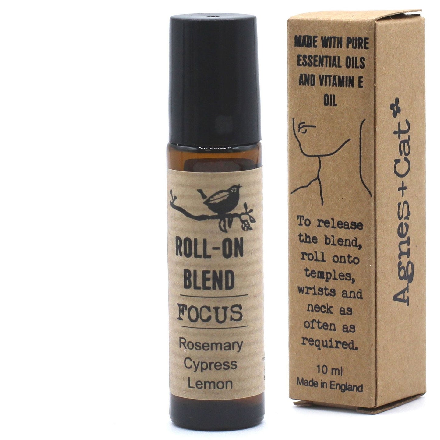 Agnes + Cat Roll On Essential Oil Blend - FOCUS - Luna Panther
