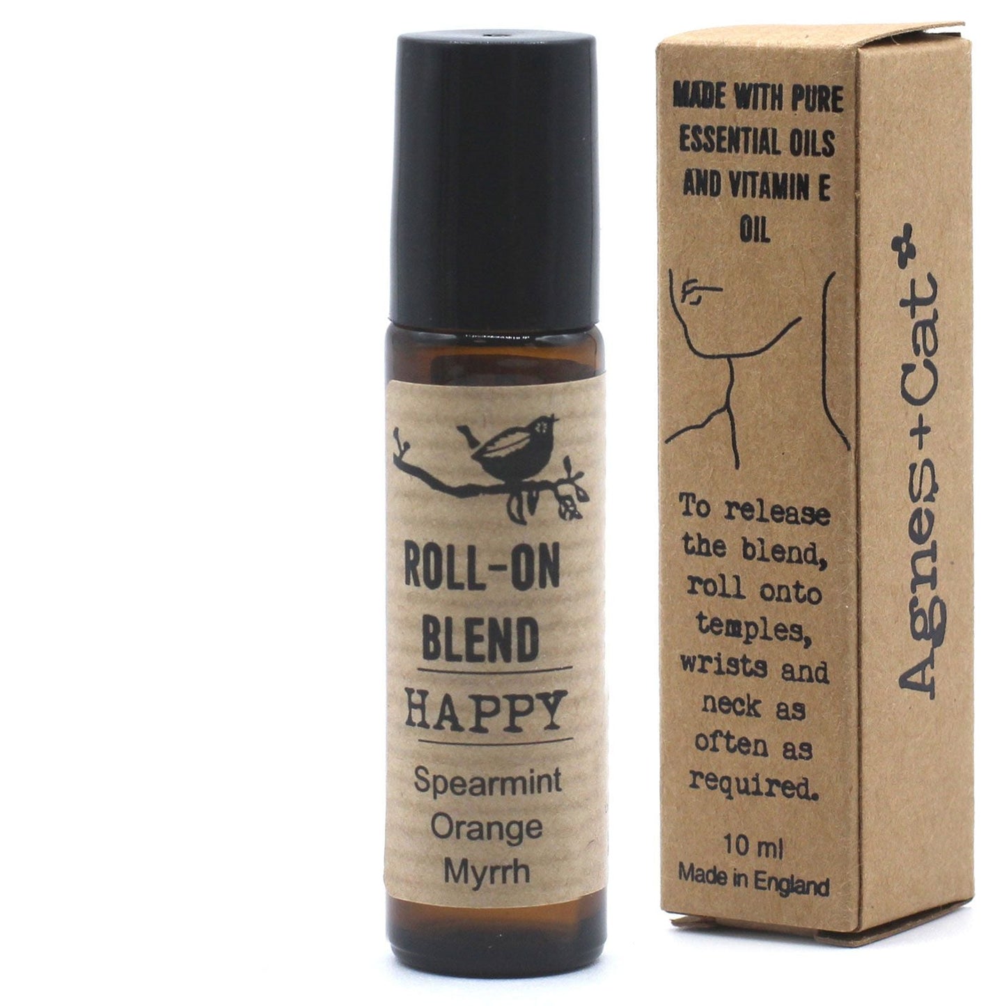 Agnes + Cat Roll On Essential Oil Blend - HAPPY - Luna Panther