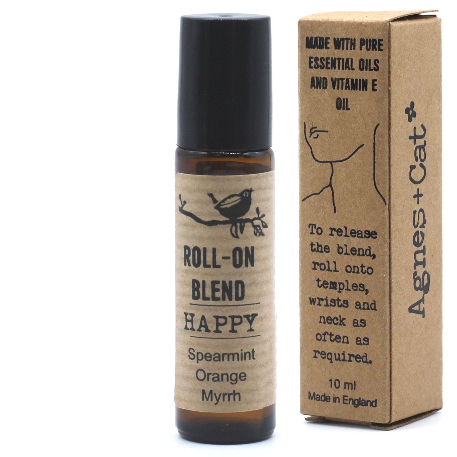 Agnes + Cat Roll On Essential Oil Blend - HAPPY - Luna Panther