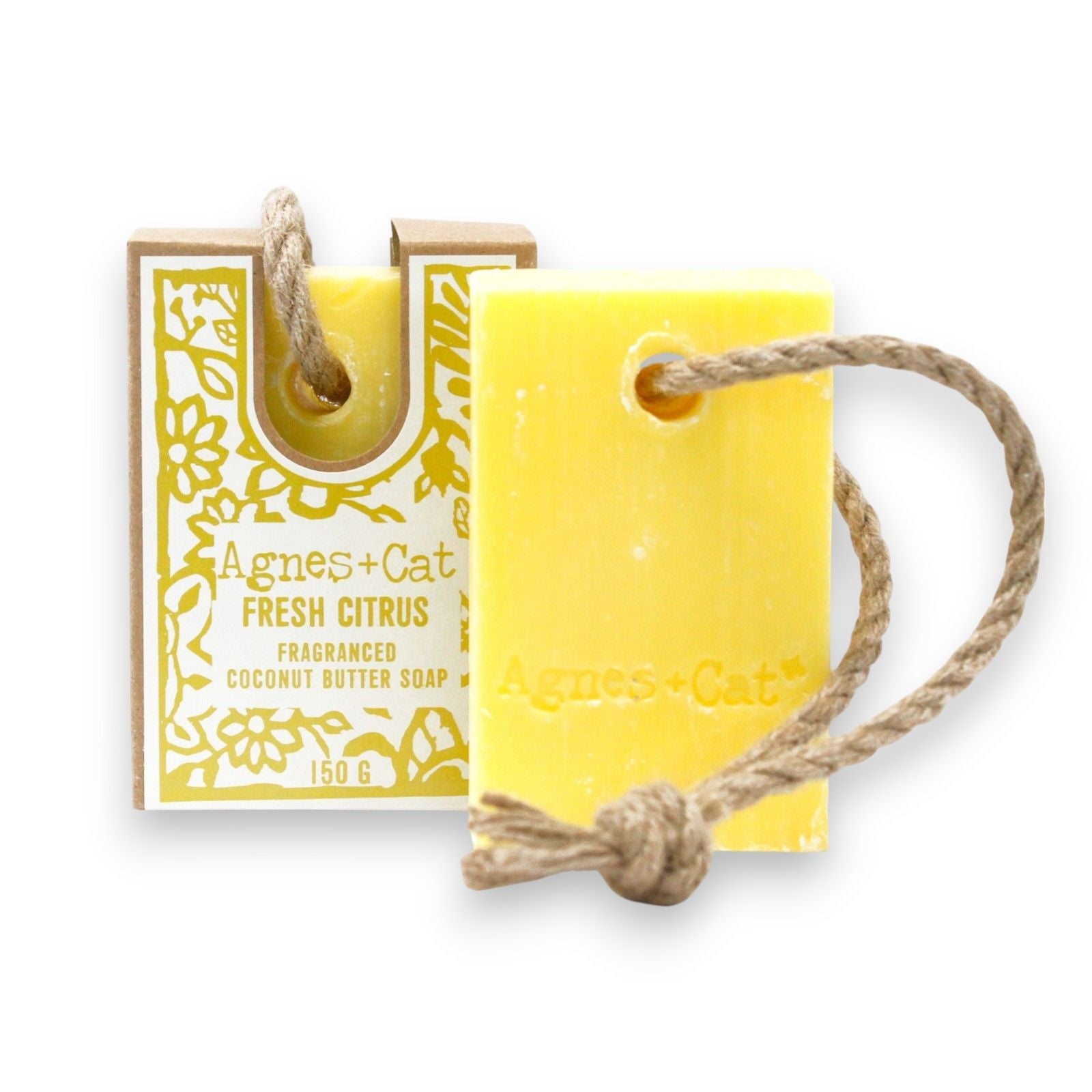 Agnes + Cat Soap On A Rope - Fresh Citrus - Luna Panther