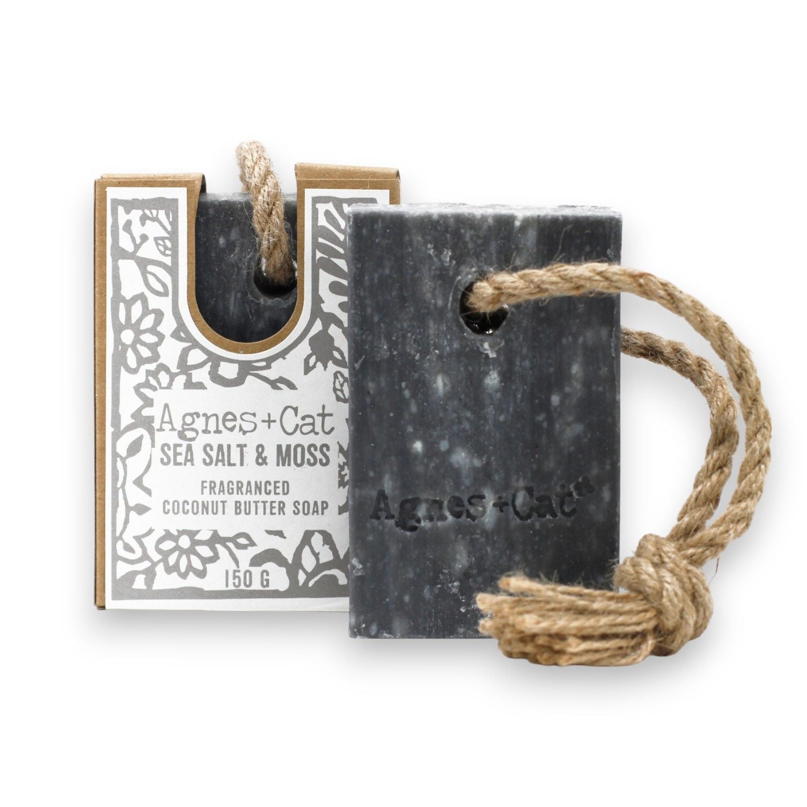 Agnes + Cat Soap On A Rope - Sea Salt And Moss - Luna Panther