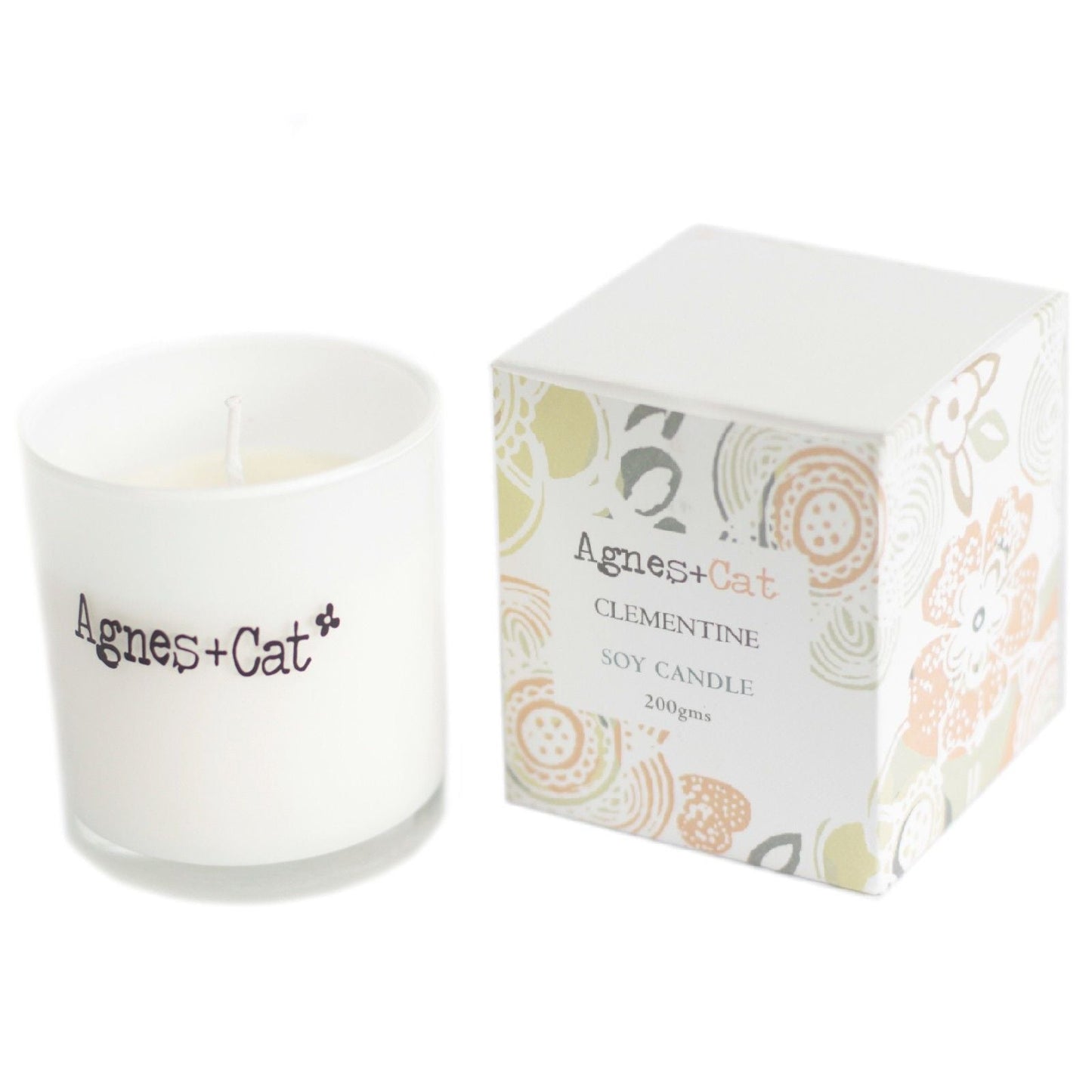 Agnes + Cat Votive Candle - Clementine - Luna Panther