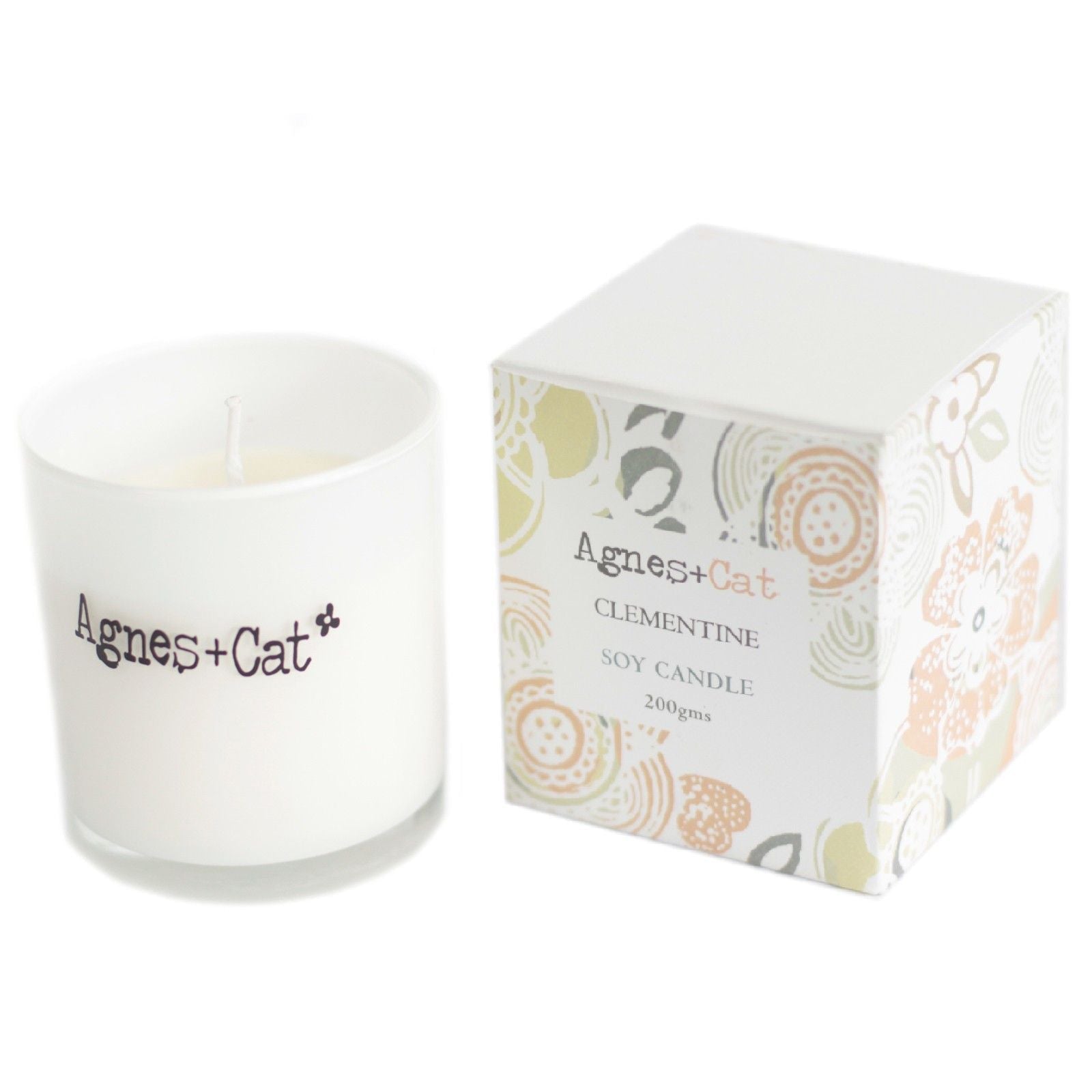 Agnes + Cat Votive Candle - Clementine - Luna Panther