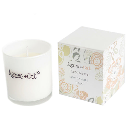 Agnes + Cat Votive Candle - Clementine - Luna Panther