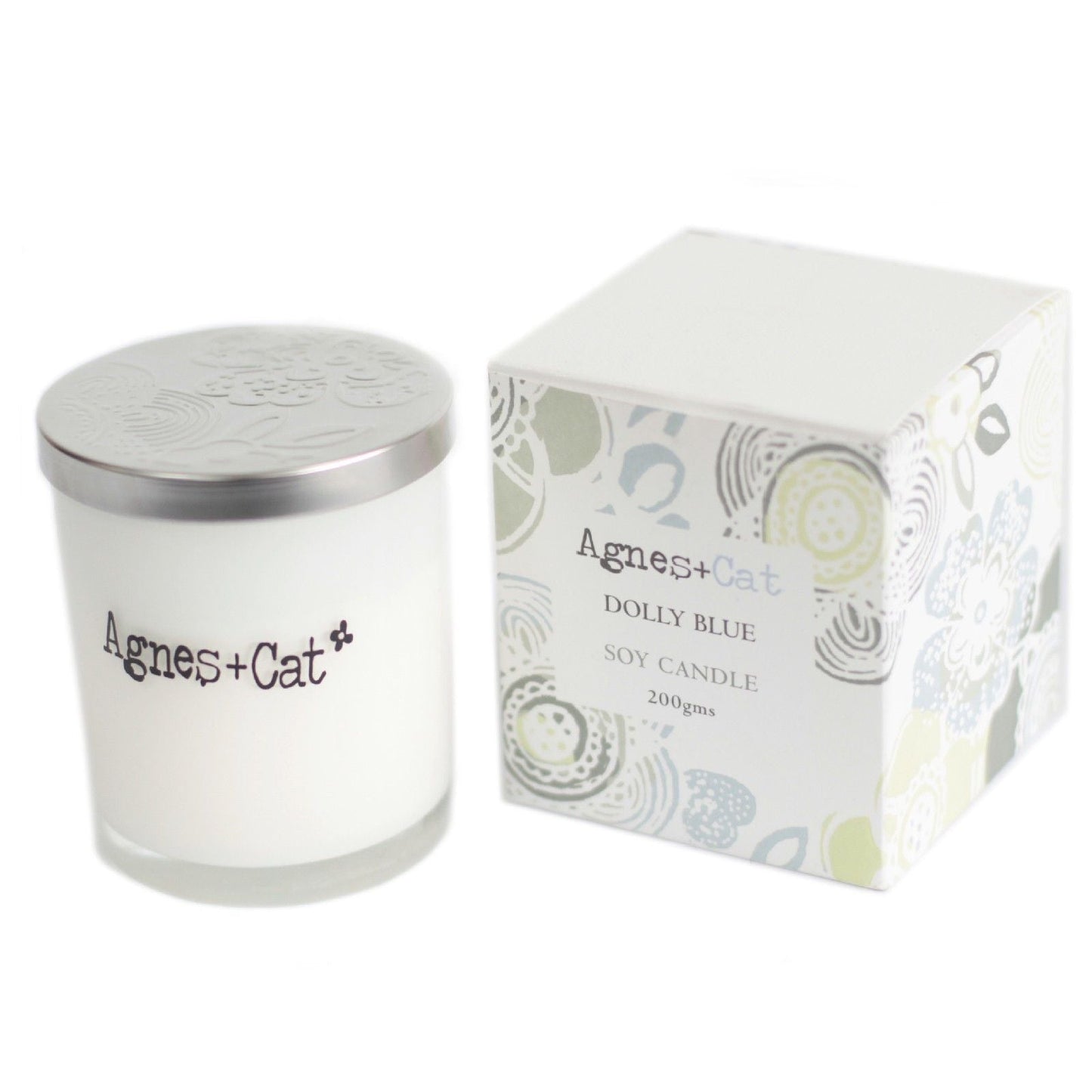 Agnes + Cat Votive Candle - Dolly Blue - Luna Panther