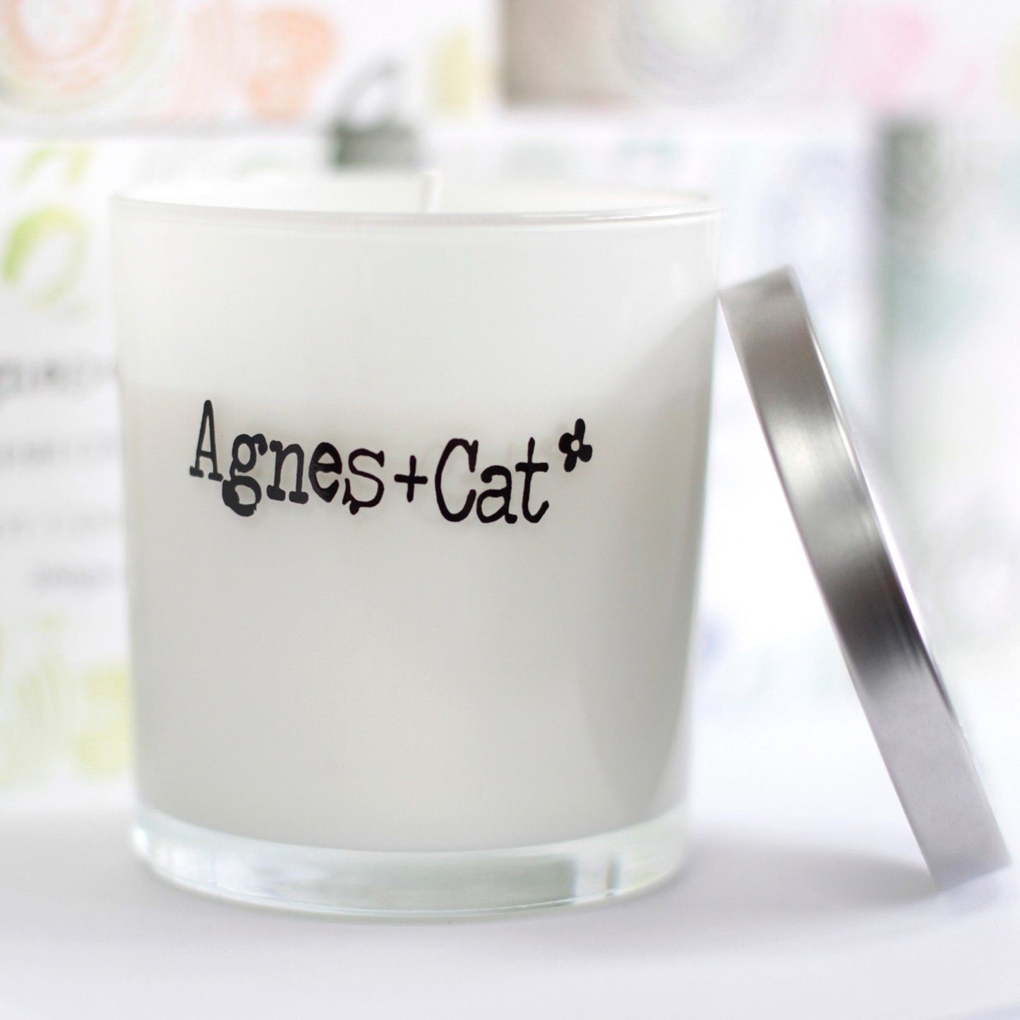 Agnes + Cat Votive Candle - Dolly Blue - Luna Panther