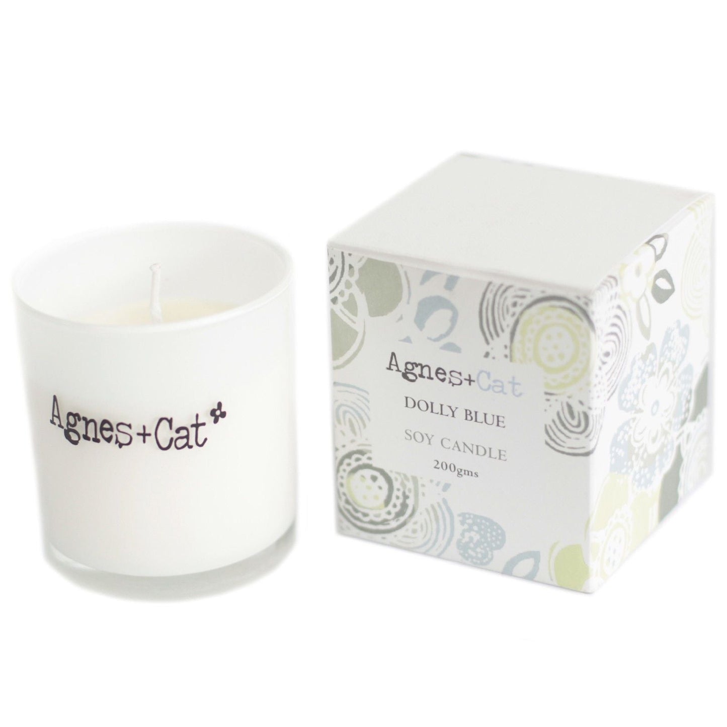 Agnes + Cat Votive Candle - Dolly Blue - Luna Panther