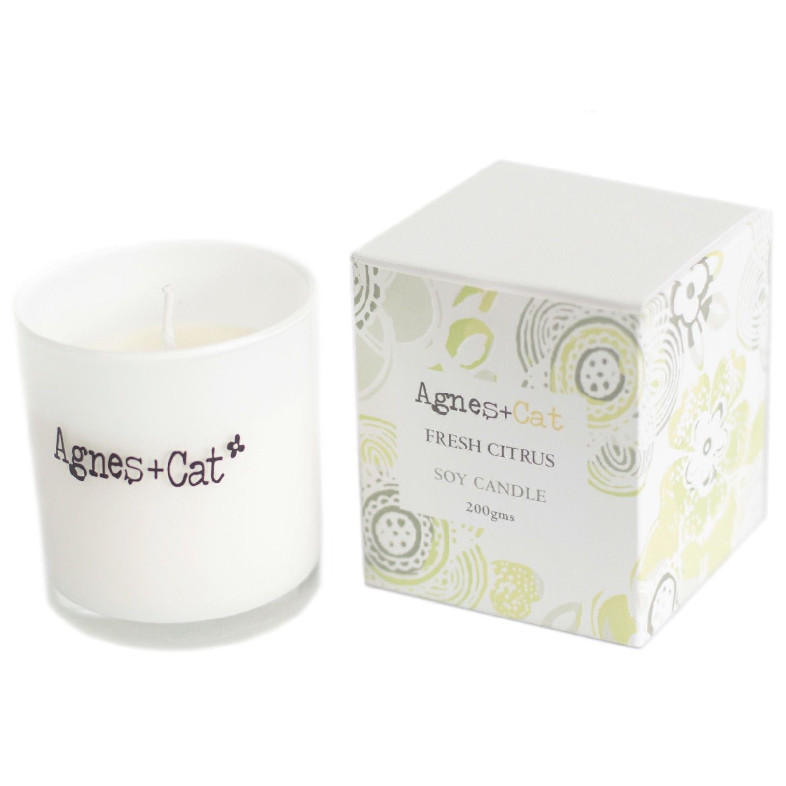 Agnes + Cat Votive Candle - Fresh Citrus - Luna Panther