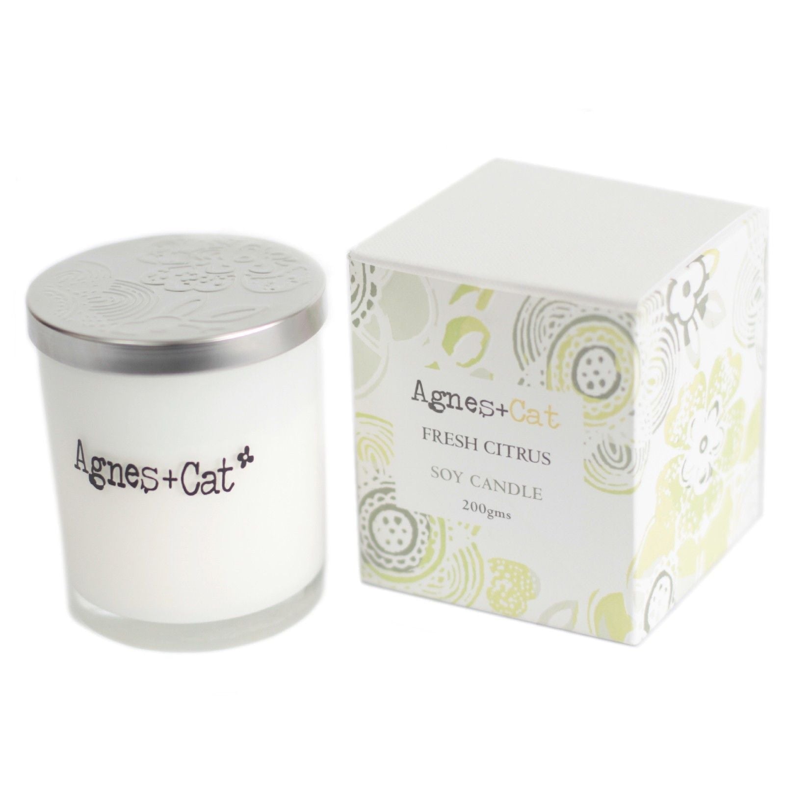 Agnes + Cat Votive Candle - Fresh Citrus - Luna Panther