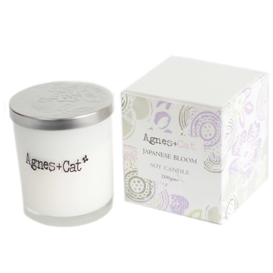 Agnes + Cat Votive Candle - Japanese Bloom - Luna Panther alternate view