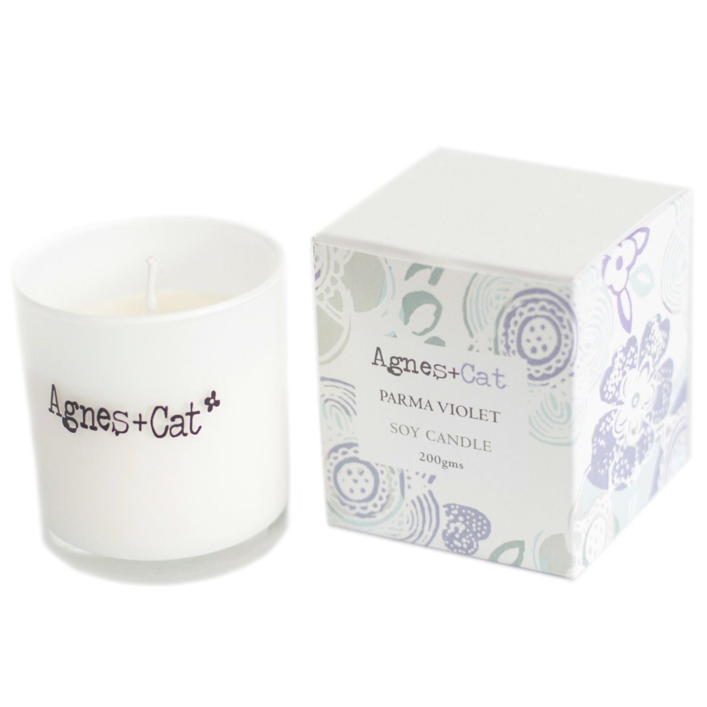Agnes + Cat Votive Candle - Parma Violet - Luna Panther