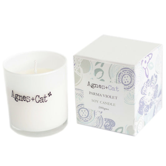 Agnes + Cat Votive Candle - Parma Violet - Luna Panther