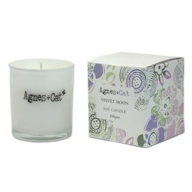 Agnes + Cat Votive Candle - Velvet Moon - Luna Panther
