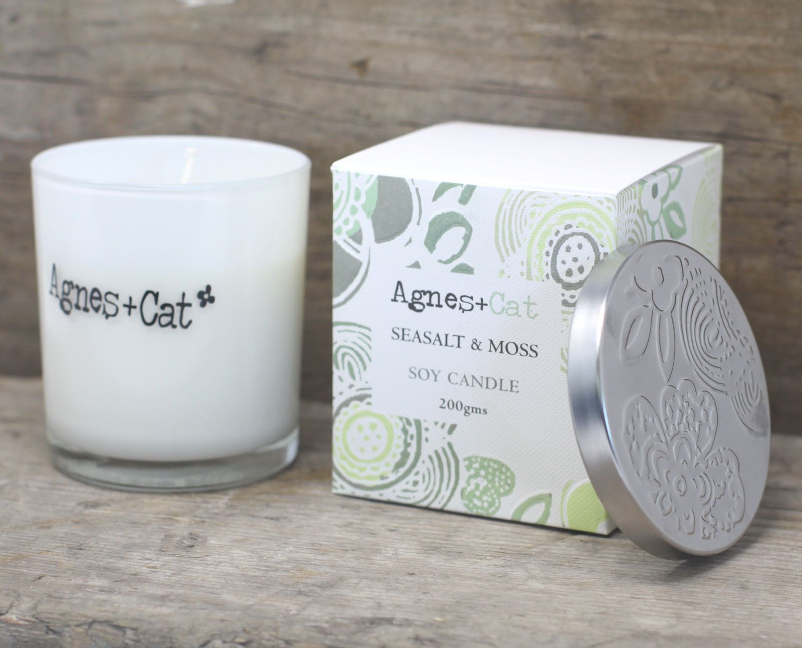 Agnes + Cat Votive Candle - Velvet Moon - Luna Panther