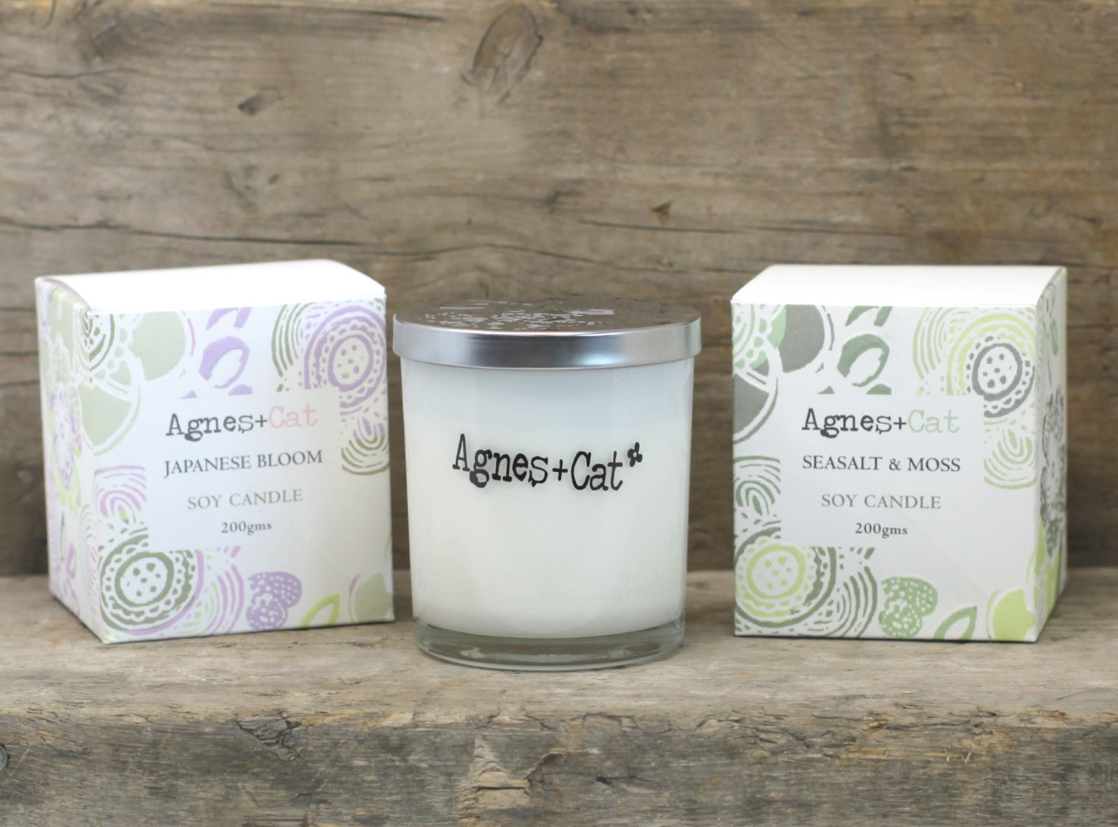 Agnes + Cat Votive Candle - Velvet Moon - Luna Panther